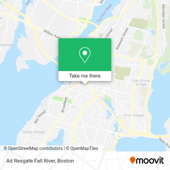 Ad Resgate Fall River map