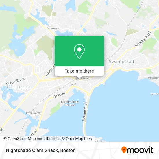 Nightshade Clam Shack map
