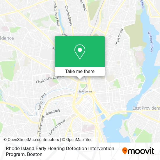 Rhode Island Early Hearing Detection Intervention Program map