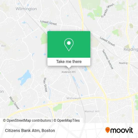 Citizens Bank Atm map
