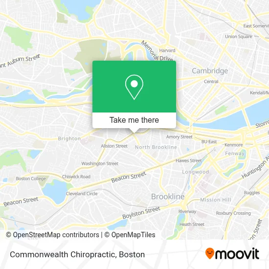 Commonwealth Chiropractic map