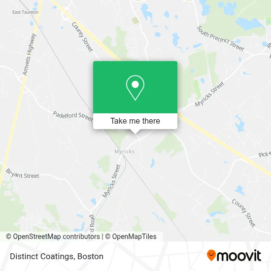 Distinct Coatings map