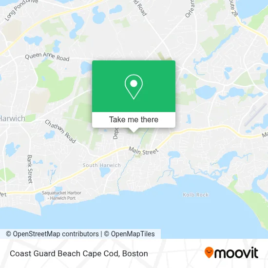 Coast Guard Beach Cape Cod map