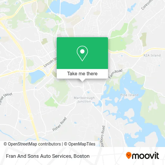 Fran And Sons Auto Services map