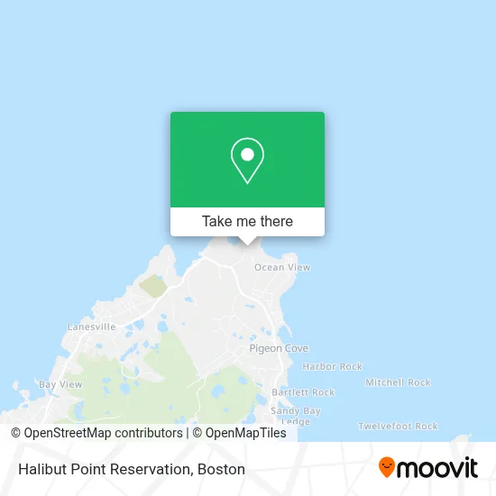 Halibut Point Reservation map