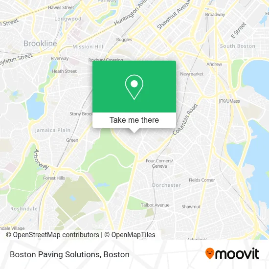 Boston Paving Solutions map