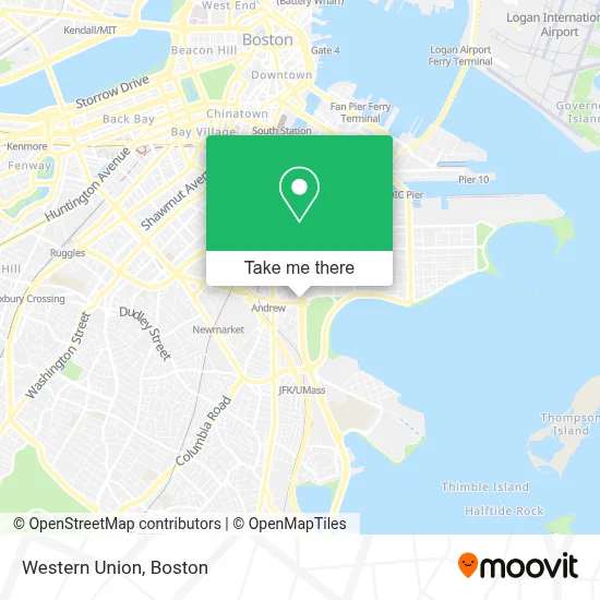 Western Union map