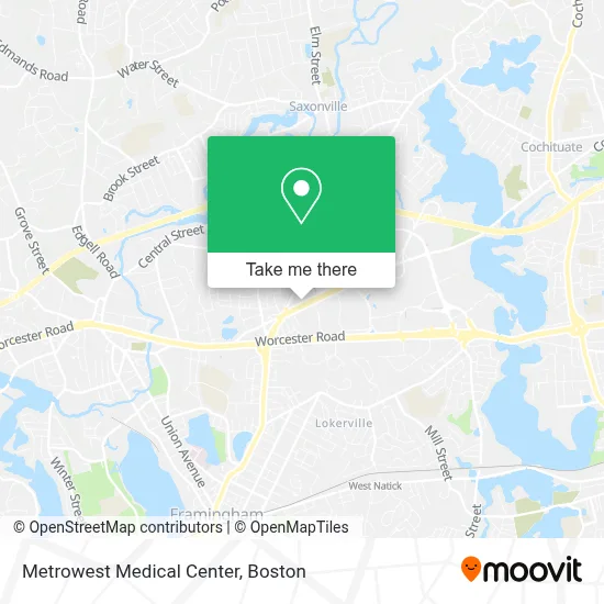 Metrowest Medical Center map