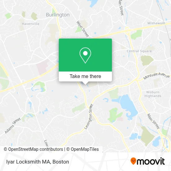 Iyar Locksmith MA map
