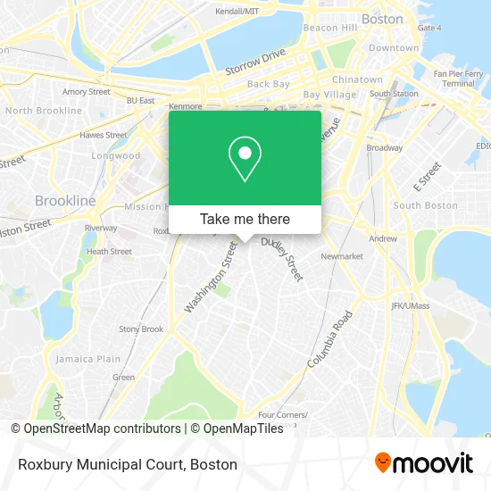 Roxbury Municipal Court map