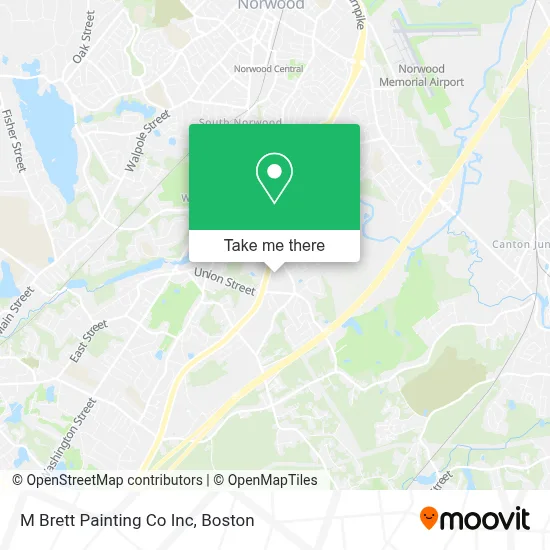 M Brett Painting Co Inc map
