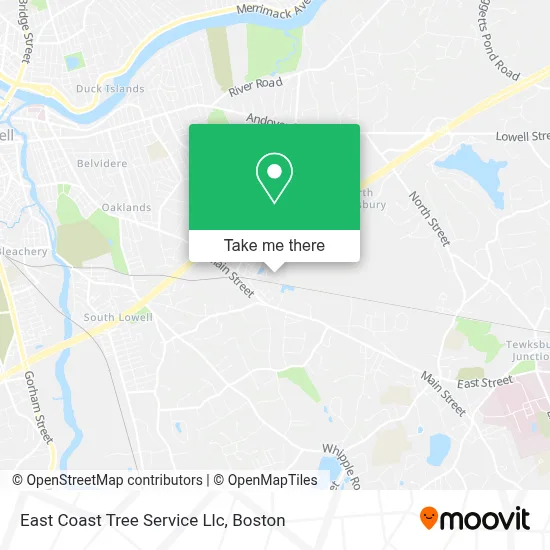East Coast Tree Service Llc map