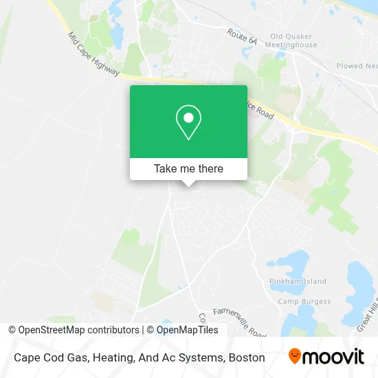 Cape Cod Gas, Heating, And Ac Systems map