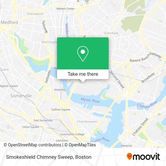 Smokeshield Chimney Sweep map