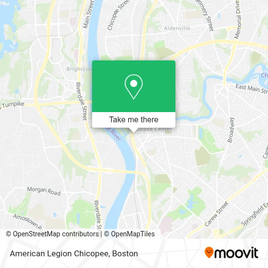 American Legion Chicopee map