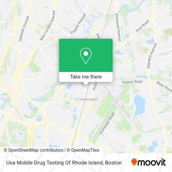 Usa Mobile Drug Testing Of Rhode Island map