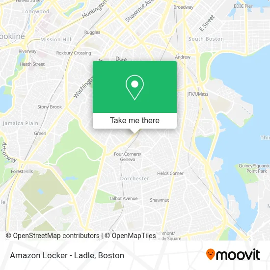 Amazon Locker - Ladle map