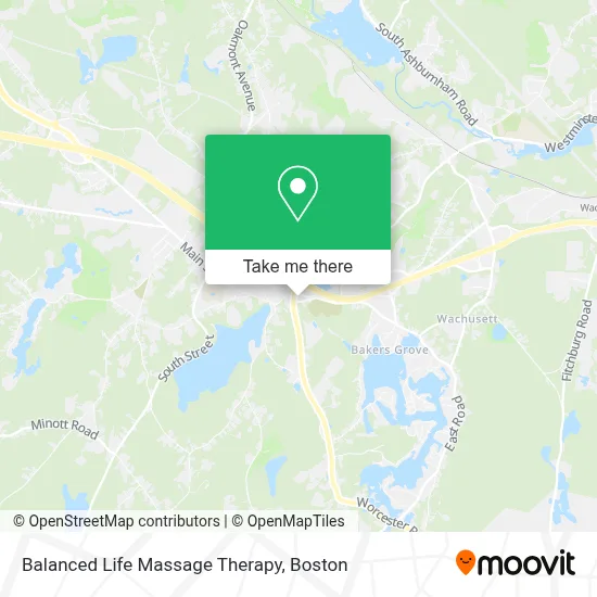 Balanced Life Massage Therapy map