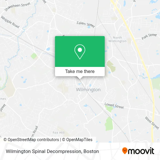 Wilmington Spinal Decompression map