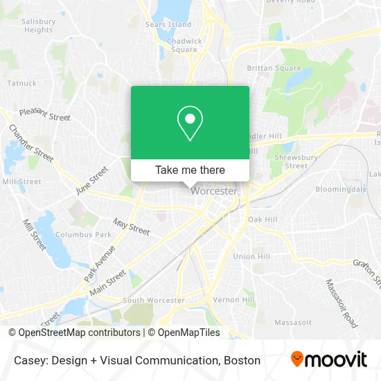 Casey: Design + Visual Communication map