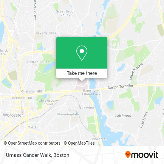 Umass Cancer Walk map