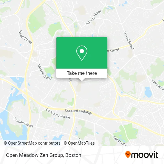 Open Meadow Zen Group map