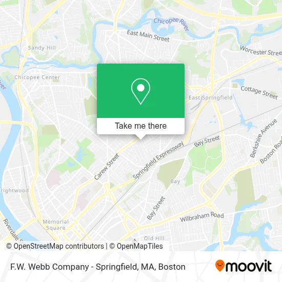 F.W. Webb Company - Springfield, MA map