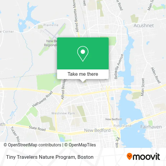 Tiny Travelers Nature Program map