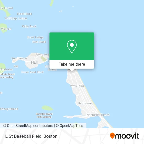 L St Baseball Field map