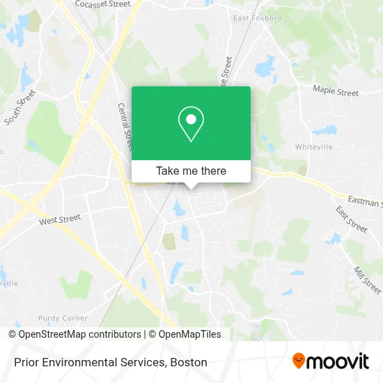 Prior Environmental Services map