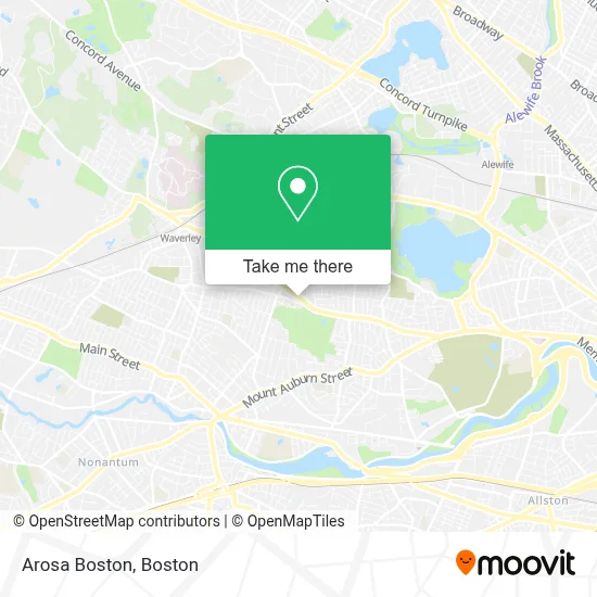 Arosa Boston map