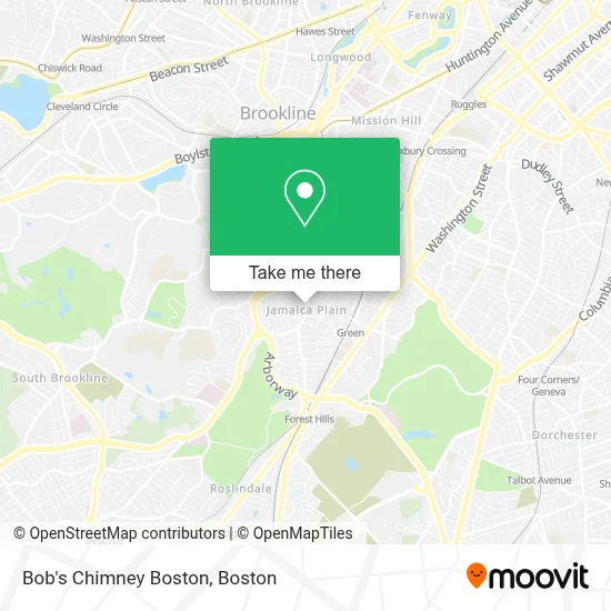 Bob's Chimney Boston map