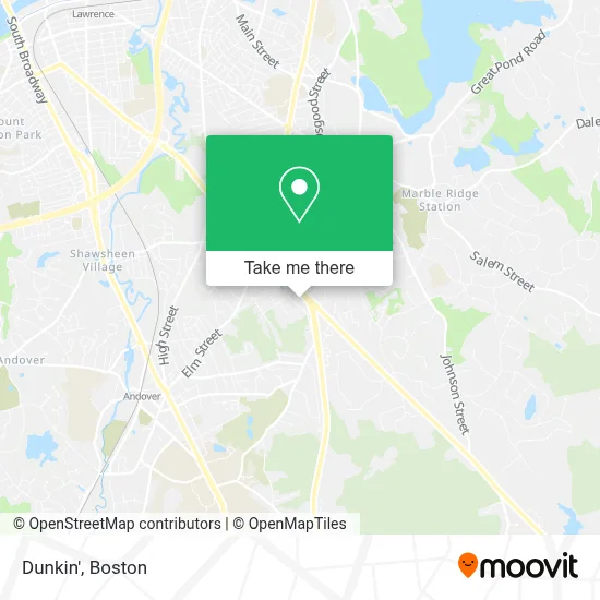 Dunkin' map