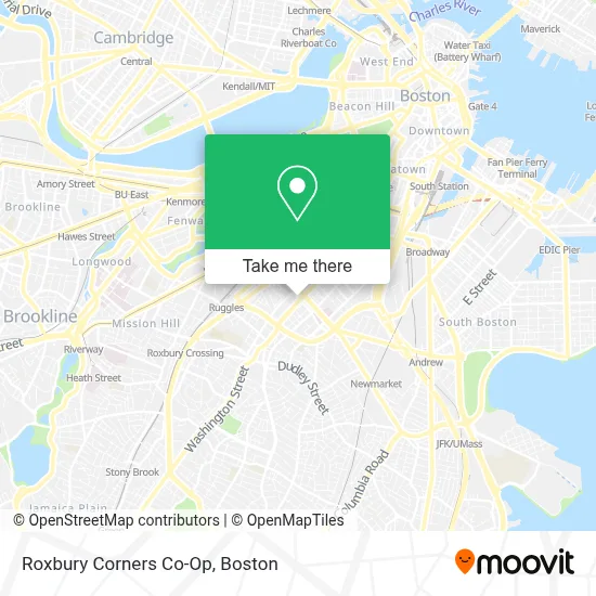 Roxbury Corners Co-Op map