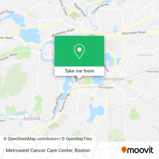 Metrowest Cancer Care Center map
