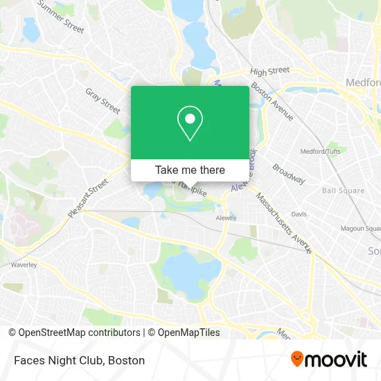 Faces Night Club map