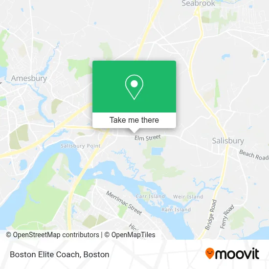 Boston Elite Coach map