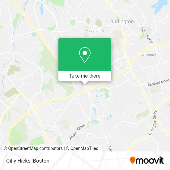 Gilly Hicks map