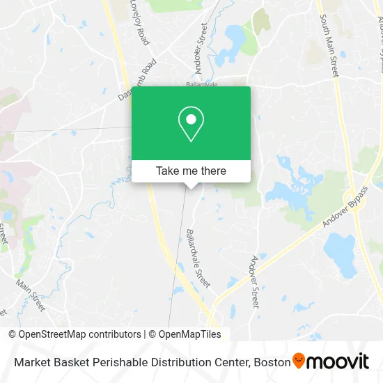 Market Basket Perishable Distribution Center map