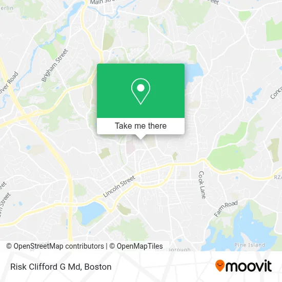 Risk Clifford G Md map