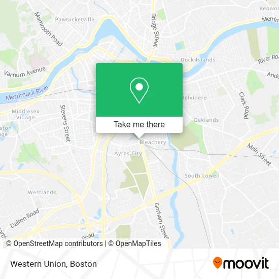 Western Union map
