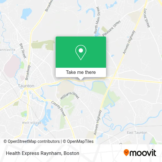 Health Express Raynham map