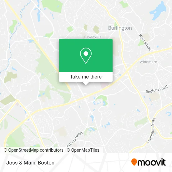 Joss & Main map