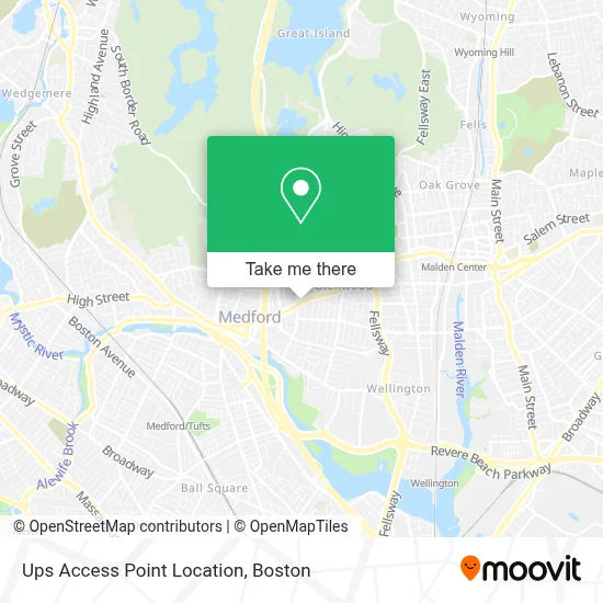 Ups Access Point Location map