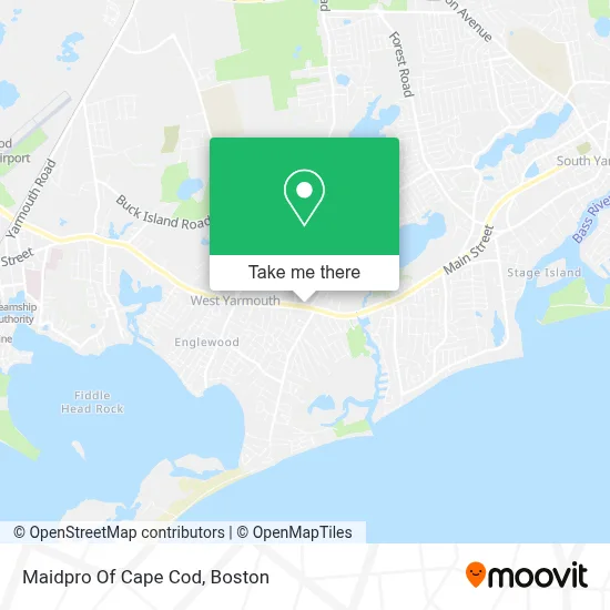 Maidpro Of Cape Cod map