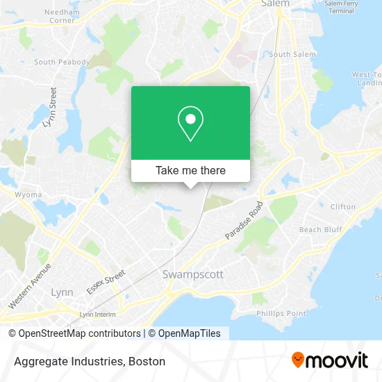 Aggregate Industries map