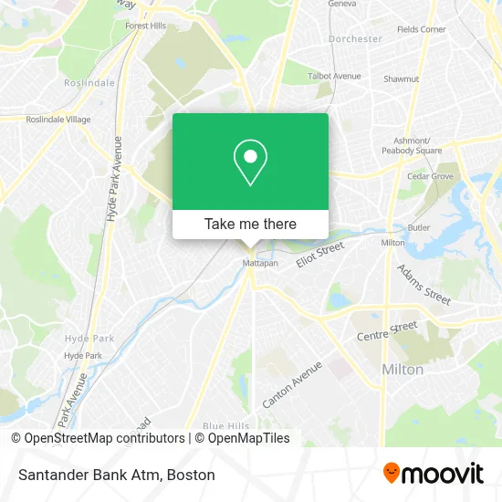 Santander Bank Atm map