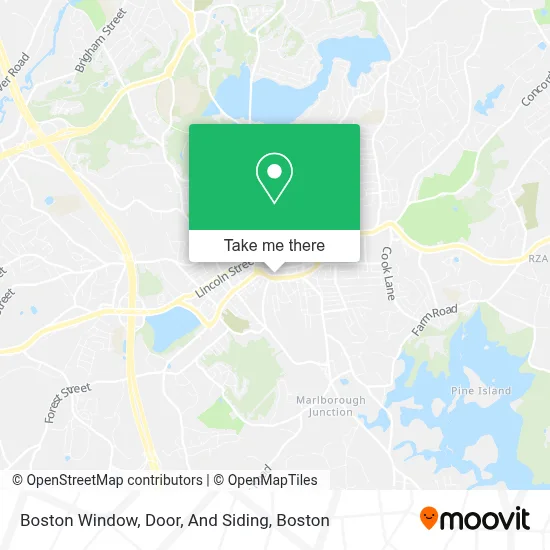 Boston Window, Door, And Siding map
