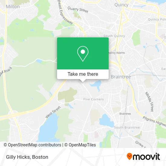 Gilly Hicks map