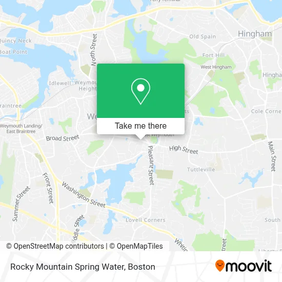 Rocky Mountain Spring Water map